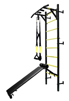 Профессиональная шведская стенка Kampfer Poseydon Powerful [черный/желтый] Poseydon Powerful
