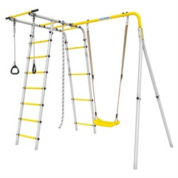 Спортивно-игровой комплекс ROMANA Лесная поляна-3 103.26.05-01 серый/желтый с качелями пластиковыми 1.Д-26.01 24291