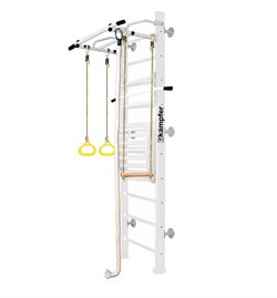 Шведская стенка Kampfer Helena Maxi Wall (№6 Жемчужный Стандарт белый антик турник) 15148