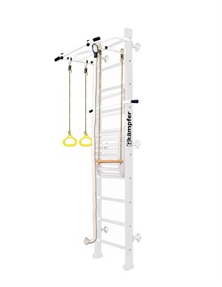 Шведская стенка Kampfer Helena Maxi Wall (№6 Жемчужный Высота 3 м белый турник) 15147