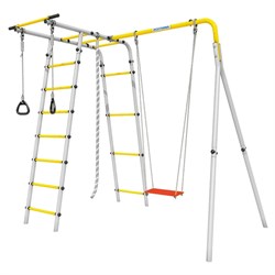 Спортивно-игровой комплекс ROMANA Лесная поляна-3 103.26.05-01 серый/желтый с качелями фанерными 1.Д-26.00 24290