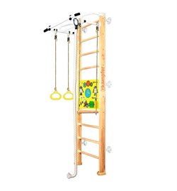 Шведская стенка Kampfer Helena Wall Busyboard [№1 натуральный Стандарт Бизиборд желтый] 15217