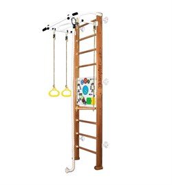 Шведская стенка Kampfer Helena Wall Busyboard [№2 Ореховый Стандарт Бизиборд белый] 15221