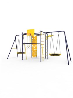 УДСК-7.3 Rokids Атлет-К2 с двумя качелями [Ультрамарин-желтый с двумя качелями-гнездо] 24034