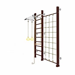 Шведская стенка Kampfer Winner Wall [№5 Шоколадный Стандарт белый турник] 15691