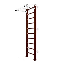 Шведская стенка Kampfer Swedish Wall [№5 Шоколадный Стандарт белый турник] Swedish Wall №5 Шоколадный Стандарт белый турник