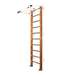 Шведская стенка Kampfer Swedish Wall [№2 Ореховый Стандарт белый турник] 15557