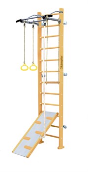 Шведская стенка Kampfer Ride Wall [№1 натуральный Высота 3 м белый турник] 15467