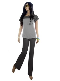 Футболка женская для фитнеса Kampfer Gray, M nan-88