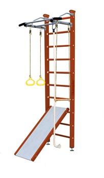 Шведская стенка Kampfer Ride Ceiling [№4 Вишневый Стандарт белый антик турник] Ride Ceiling-14