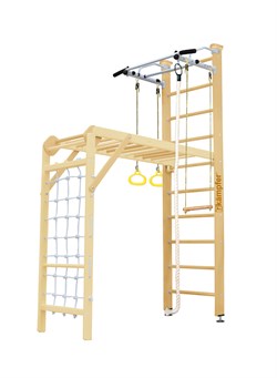 Шведская стенка Kampfer Union Ceiling [№1 Натуральный Стандарт белый турник] 15590