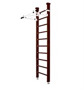 Шведская стенка Kampfer Swedish Ceiling [№5 Шоколадный Стандарт белый турник] Swedish Ceiling №5 Шоколадный Стандарт бел турник