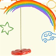 Пластиковые качели-диск Лиана Kampfer S04-112 (Красный) S04-112_red