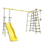 Спортивно-игровой комплекс ROMANA Богатырь Плюс-2 103.12.06 серый/желтый без качелей 24258