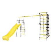 Спортивно-игровой комплекс ROMANA Богатырь MAX Плюс-2 103.12.07 серый/желтый без качелей 24259