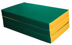 Мат №6 (150 х 100 х 10) складной [зеленый/желтый] Мат №6 green