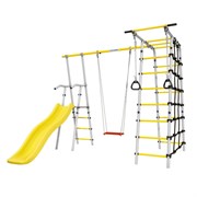Спортивно-игровой комплекс ROMANA Богатырь 103.07.06-01 серый/желтый с качелями [+ Качели фанерные 1.Д-26.00] 24314