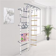 Шведская стенка Midzumi Niji Kabe Busyboard [снежный барс и бизиборд розовый] 16078