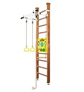 Шведская стенка Kampfer Helena Ceiling Busyboard №2 Ореховый Стандарт Бизиборд белый 15073