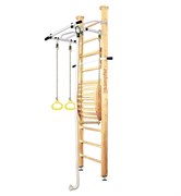 Шведская стенка Kampfer Helena Maxi Ceiling (№1 Натуральный Стандарт белый антик турник) 15099