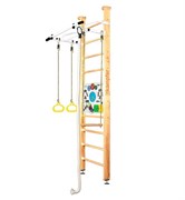 Шведская стенка Kampfer Helena Ceiling Busyboard №1 Натуральный Стандарт Бизиборд белый 15067