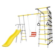 Спортивно-игровой комплекс ROMANA Богатырь 103.07.06-01 серый/желтый с качелями [+ Качели цепные 1.Д-26.02] 24315