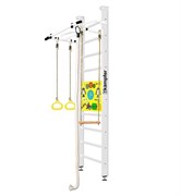 Шведская стенка Kampfer Helena Ceiling Busyboard №6 Жемчужный Стандарт Бизиборд белый 15091