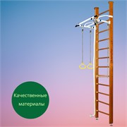 Шведская стенка Kampfer Helena Ceiling (№3 Классический Высота 3 м белый турник) 15015