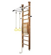 Шведская стенка Kampfer Helena Maxi Ceiling (№2 Ореховый Стандарт белый антик турник) 15103