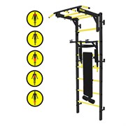 Профессиональная шведская стенка Kampfer Tornado Professional [черный/желтый] 9003