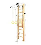 Шведская стенка Kampfer Helena Maxi Wall (№1 натуральный Стандарт белый турник) (дубль) 15129