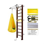 Шведская стенка Kampfer Shiny Wall [№5 Шоколадный Стандарт белый антик турник] Shiny Wall-6