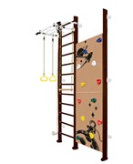 Шведская стенка Kampfer Jungle Wall Boy [№5 Шоколадный Высота 3 м белый турник] Jungle Wall Boy-8