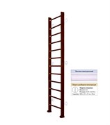 Шведская стенка Kampfer Classic Wall (№5 Шоколадный Высота 3 м белый) Classic Wall-6