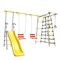 Спортивно-игровой комплекс ROMANA Богатырь Плюс-2 103.12.06-02 серый/желтый с двумя качелями [серый/желтый + Качели цепные 1.Д-26.02 + Качели цепные 1.Д-26.02] 103.12.06-02 серый/желтый с двумя цепными качелями