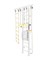 Шведская стенка Kampfer Wooden ladder Maxi Wall [№6 Жемчужный Высота 3 м белый] 15756